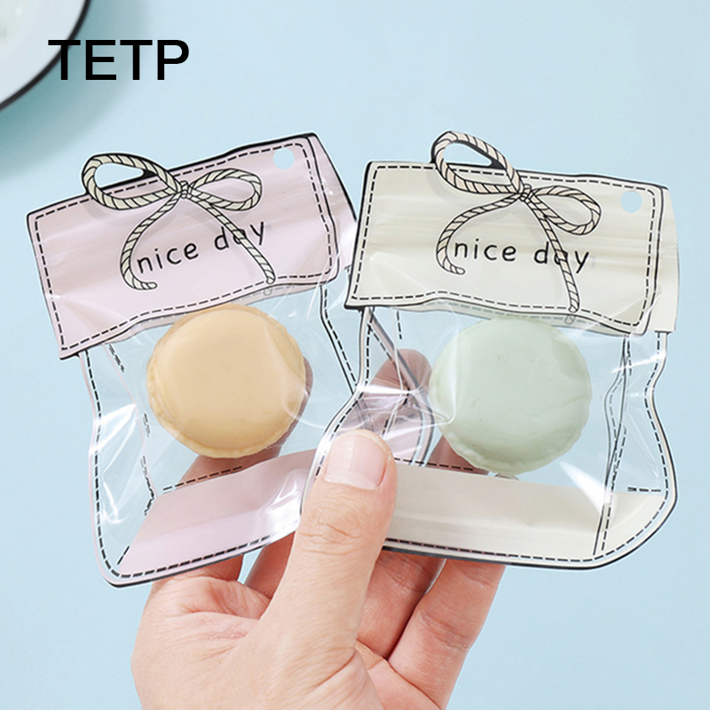 Reusable Zip Bag - TETP 100 pz Rosa/Verde Sacchetti A