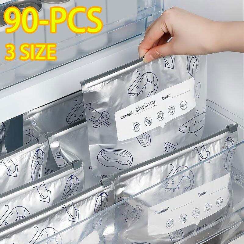 Reusable Zip Bag - Set di 90 Sacchetti Riutilizzabili in