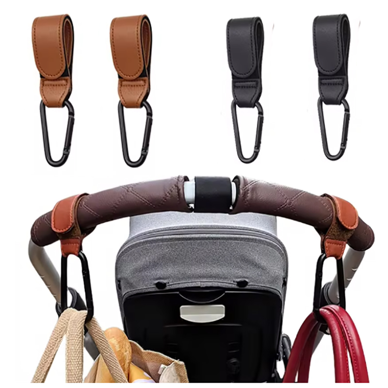 Travel Accessories For 1 Year Old - Gancio per passeggino Moda in pelle
