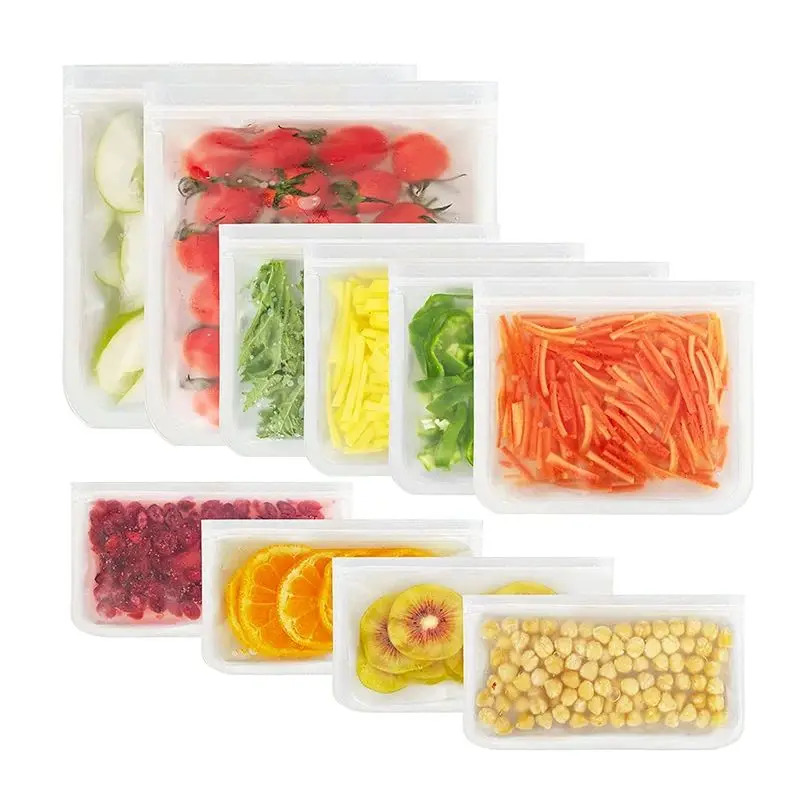 Reusable Zip Bag - Contenitori per alimenti in silicone Sacchetti