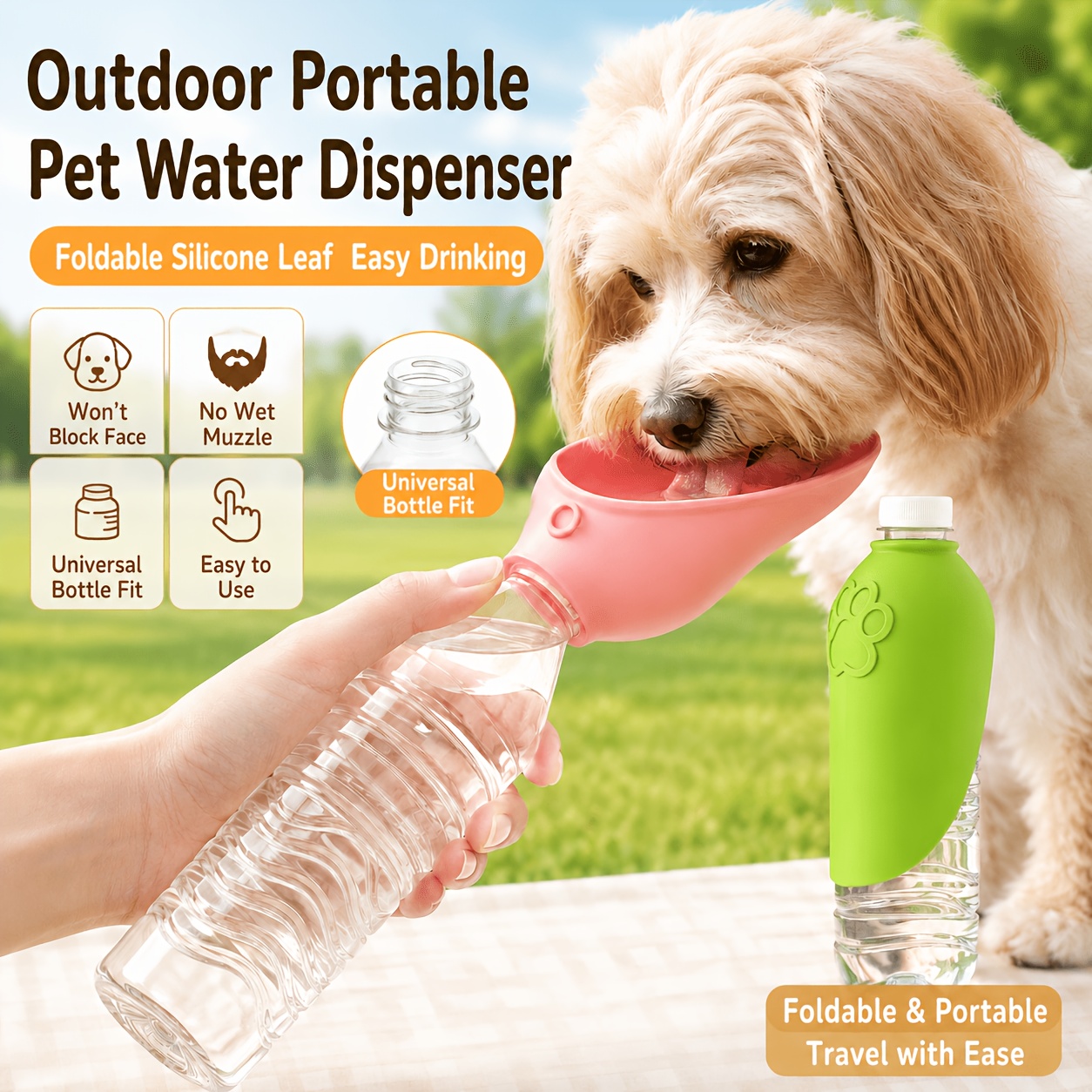 Travel Accessories Dog - Dispenser d'Acqua Portatile per Cani, Borraccia