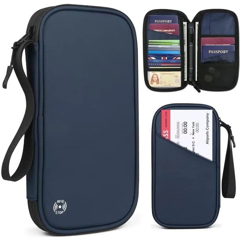 Travel Ziplock Bags - Portafoglio leggero per passaporto da viaggio