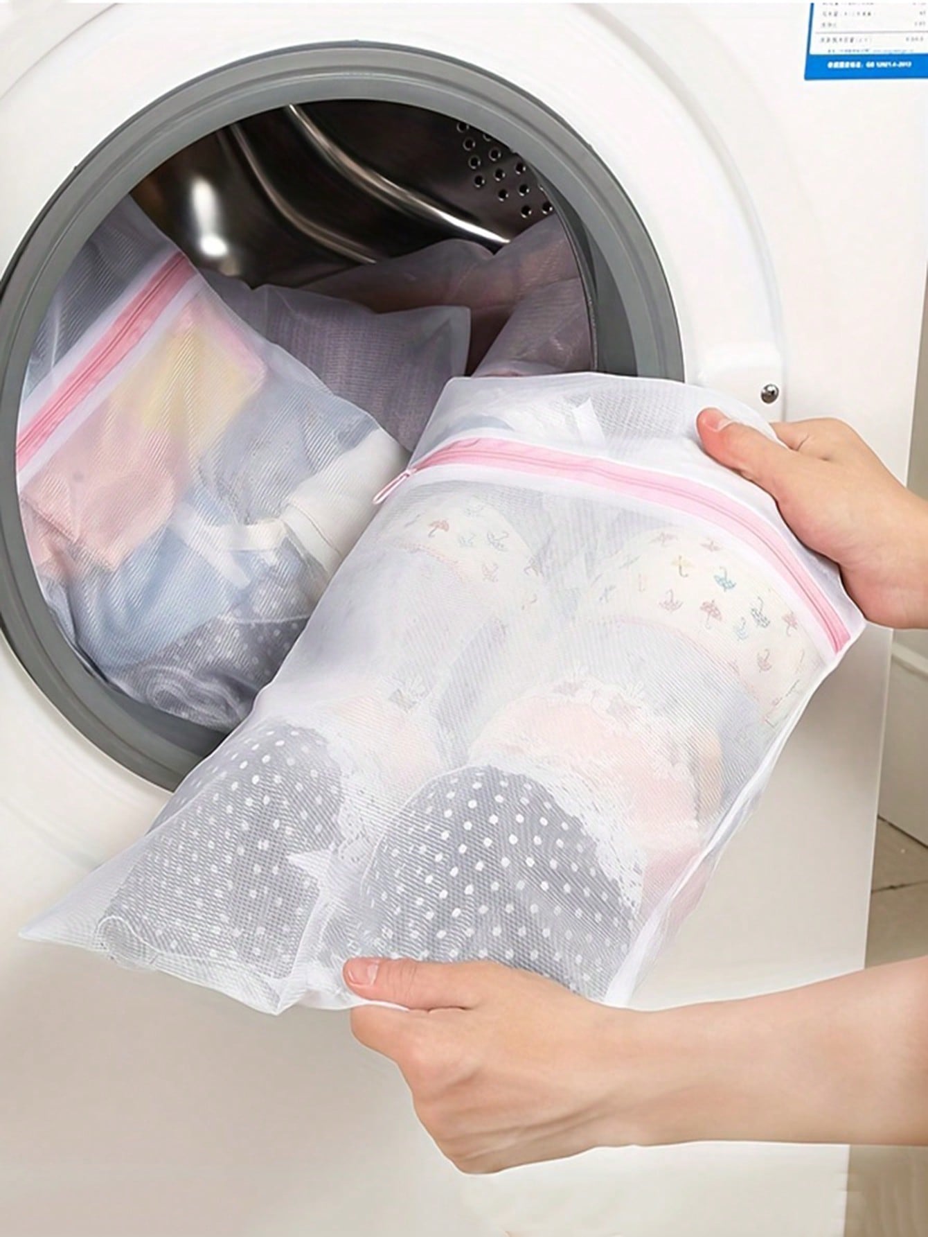 Reusable Zip Bag - Set di 3 Sacchetti per Bucato