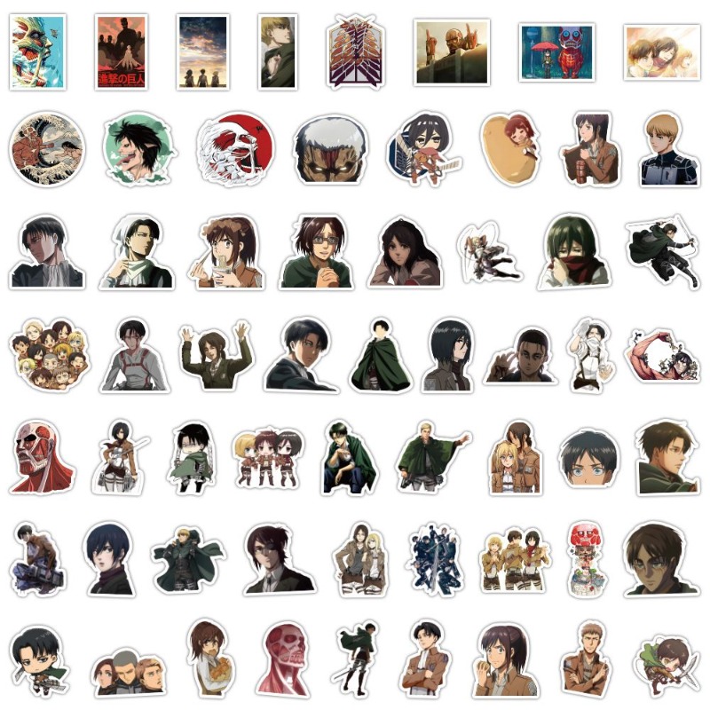 60 Pezzi Adesivi Anime Attack  - Sticker Luggage Decorative recensione e prezzo